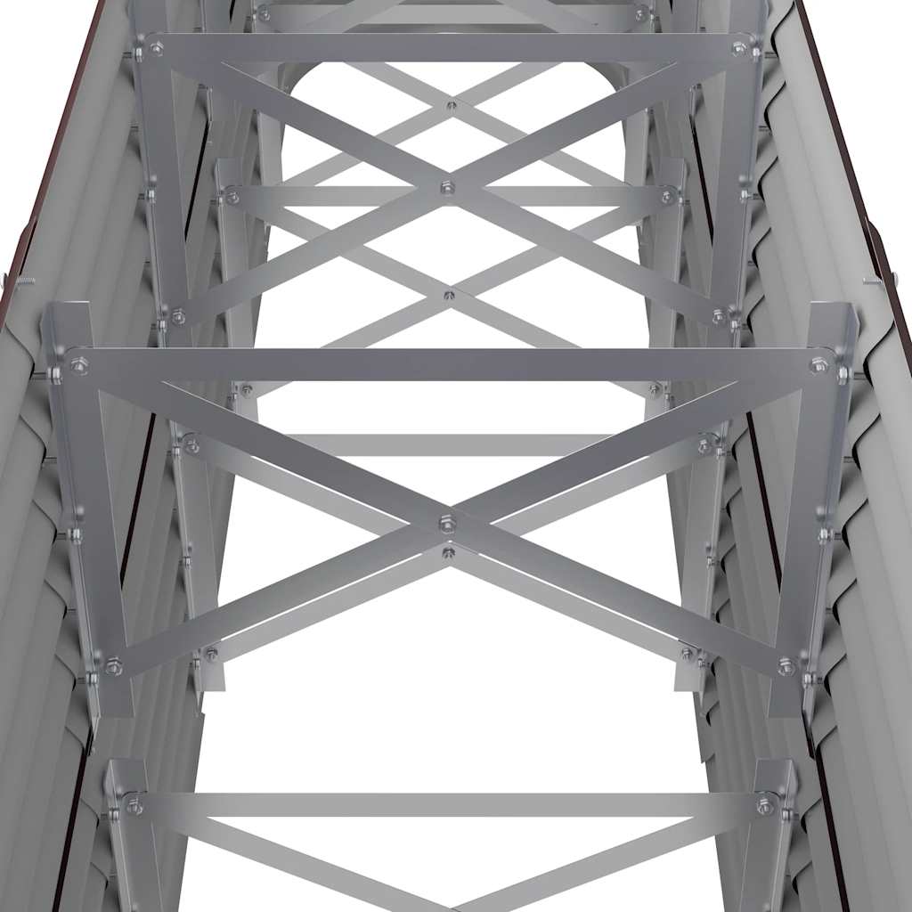 Градинска повдигната леха поцинкована стомана кафяво - VL318900 - Thumbnail 5