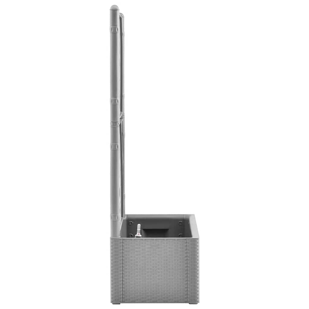 Градинска повдигната леха с решетка, самополивна, сива - VL317578 - Thumbnail 4