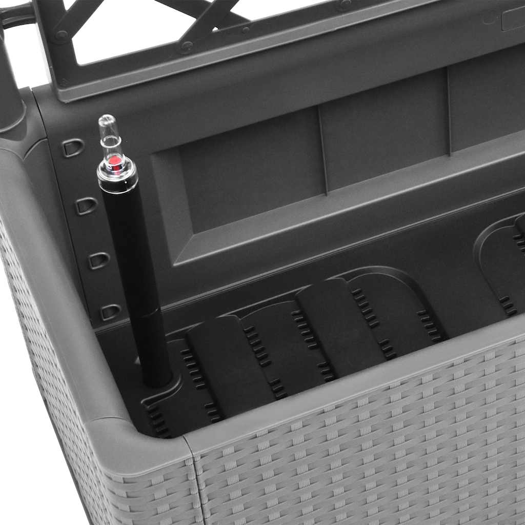 Градинска повдигната леха с решетка, самополивна, сива - VL317578 - Thumbnail 6