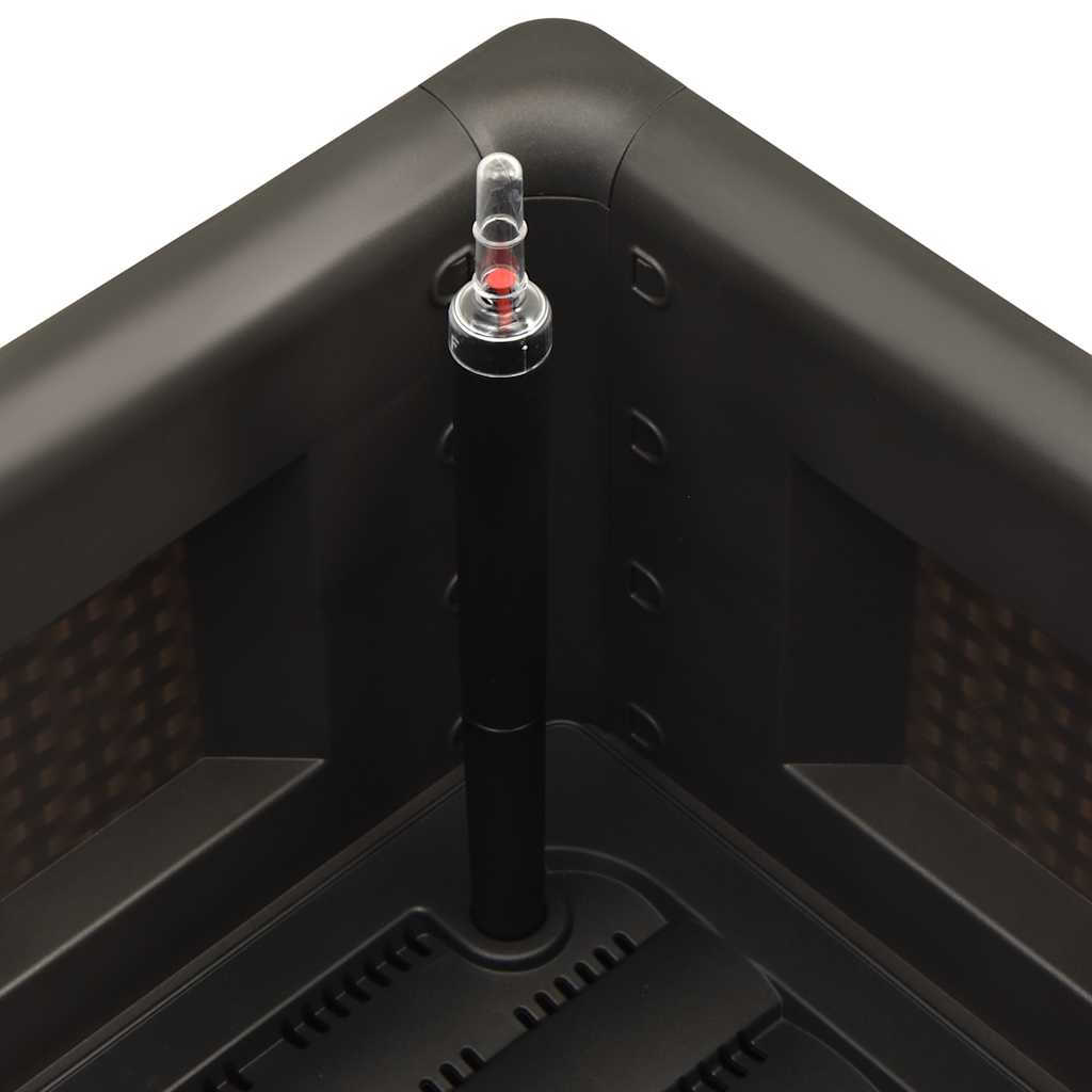 Градинска повдигната леха, самополивна, антрацит, 100x43x33 см - VL313961 - Thumbnail 5