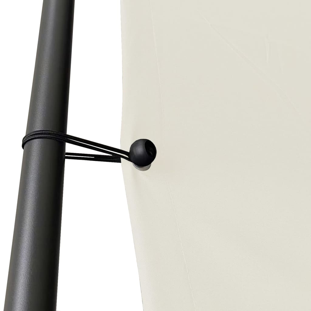 Шатра, бяла, 3x3 м, 180 г/м², плат и стомана - VL362461 - Thumbnail 5