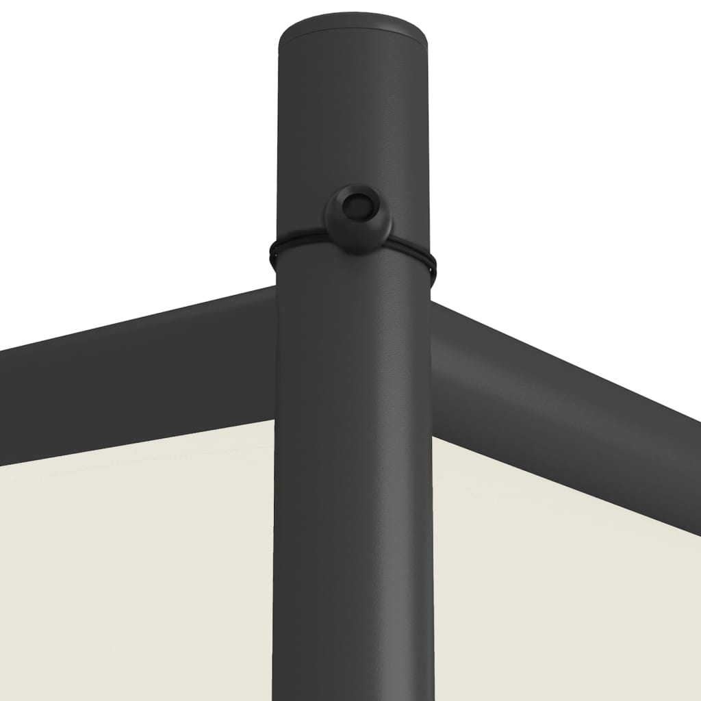 Шатра, бяла, 3x3 м, 180 г/м², плат и стомана - VL362461 - Thumbnail 6