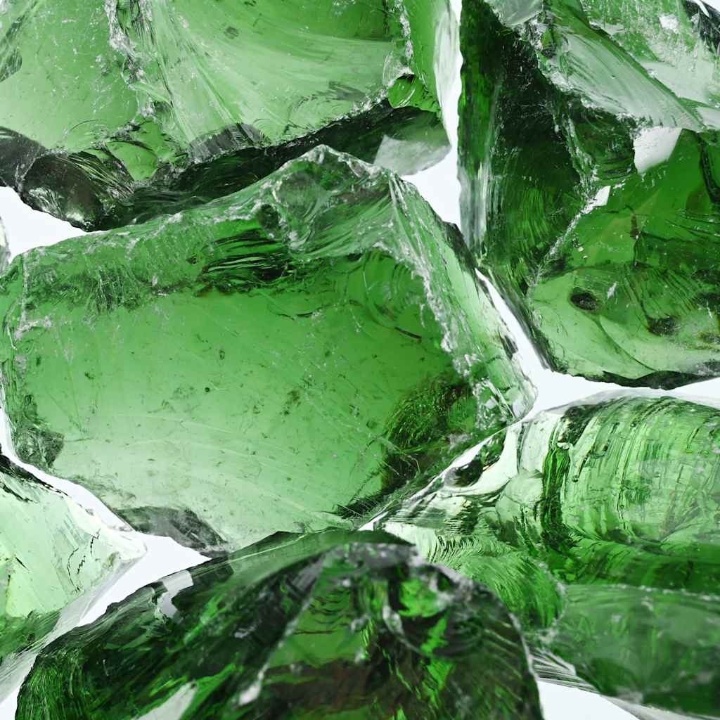 Стъклени камъни за габион, зелени, 60-120 мм, 25 кг - VL142315 - Thumbnail 8