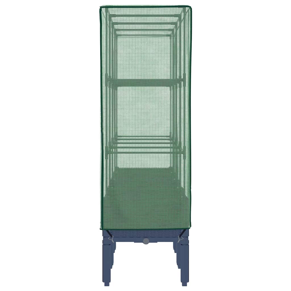 Повдигнато легло с оранжерия калъф, ратанов вид, 160x40x140 см - VL4015835 - Thumbnail 5