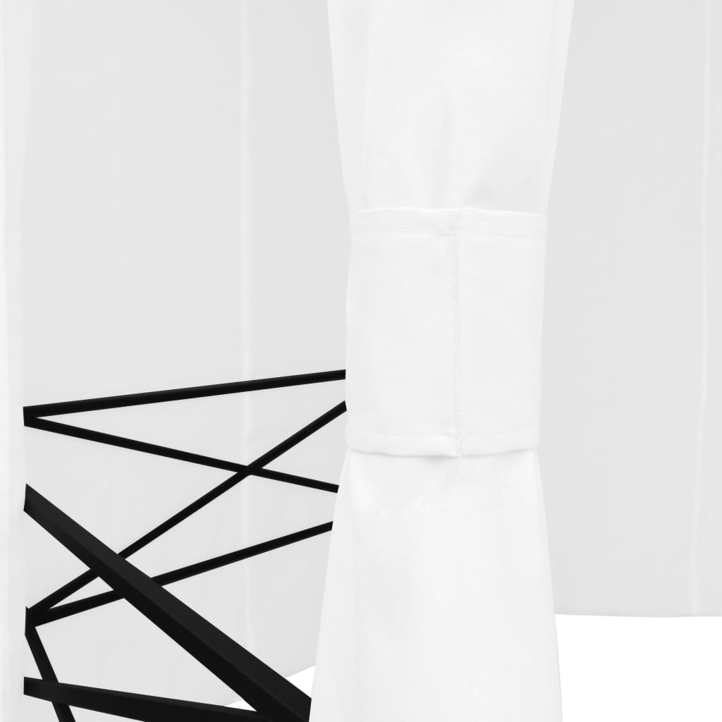 Градинска шатра със завеси, 360x312x265 см, бяла, 180 г/м² - VL312234 - Thumbnail 5