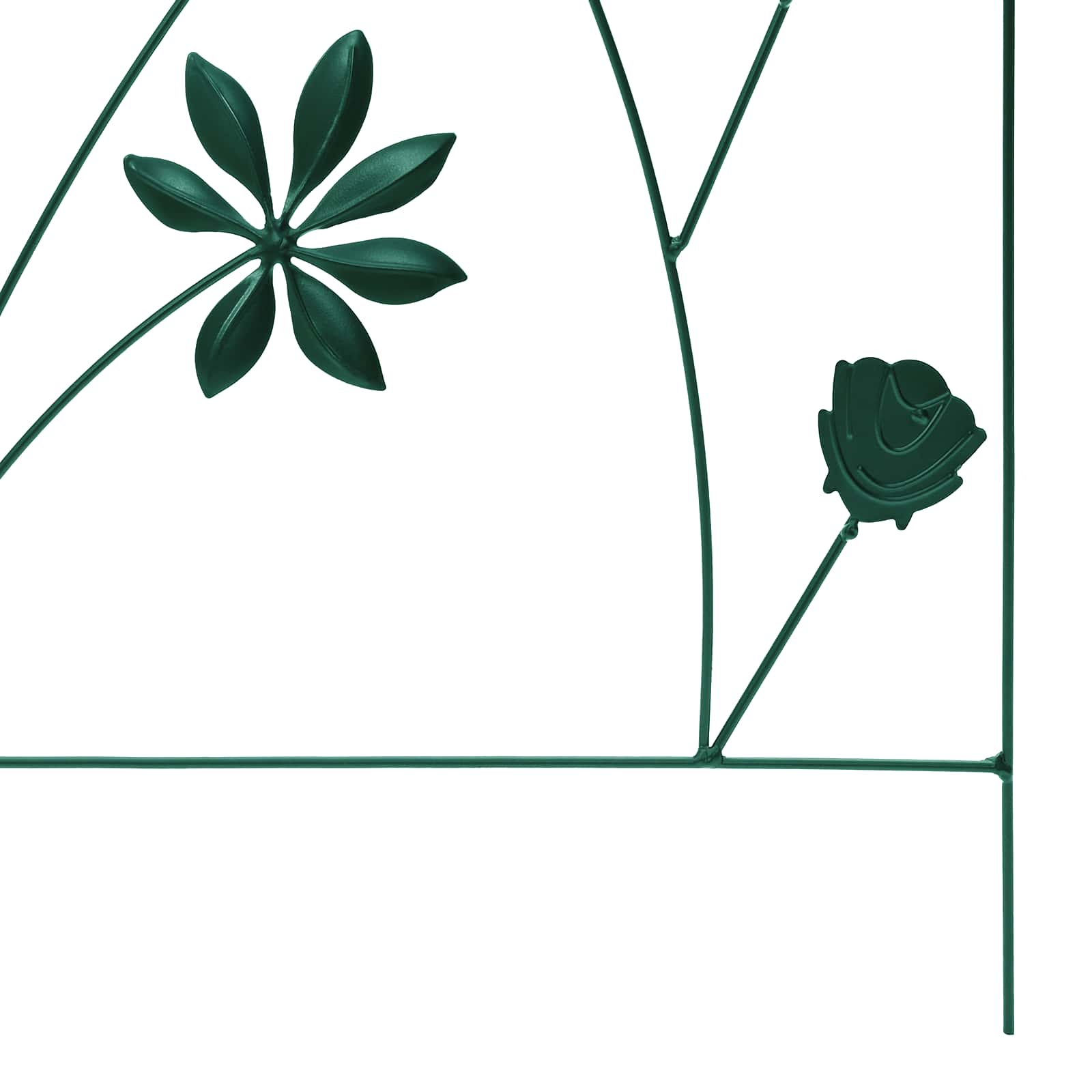 Градска ограда 3 pcs Зелен 112 x 39,5 см Стомана - Thumbnail 8