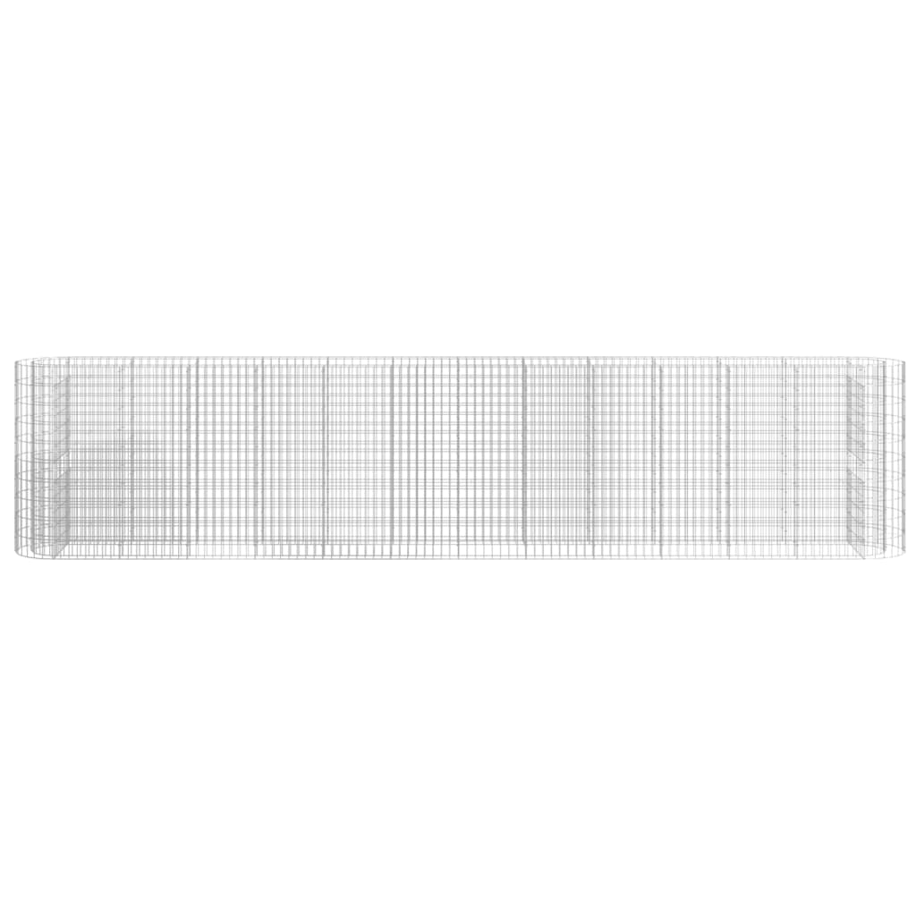 Габион повдигната леха, поцинковано желязо, 470x50x100 cм - VL152037 - Image 4