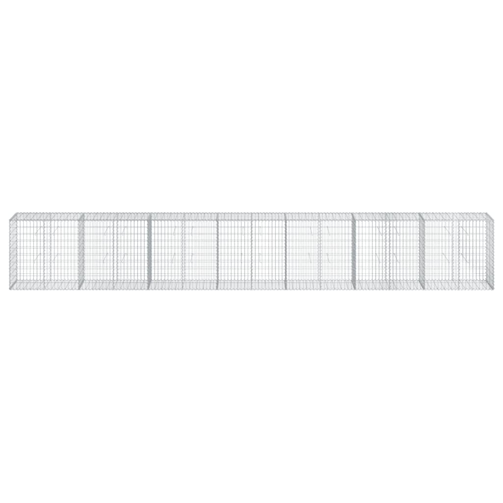 Габионна кошница с покритие, 700x50x100 см, поцинковано желязо - VL3295148 - Thumbnail 3