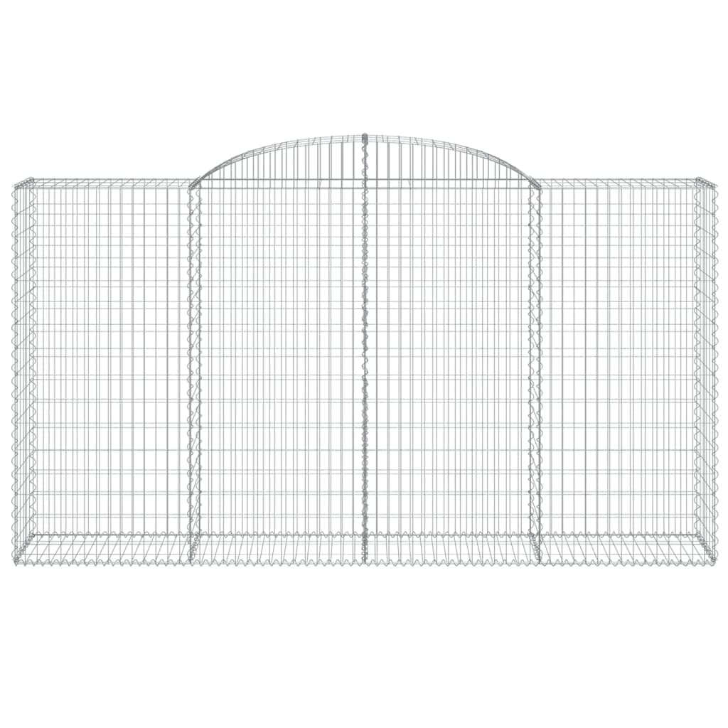 Габионни кошници арка 3 бр 300x50x160/180 см поцинковано желязо - VL3146756 - Thumbnail 4