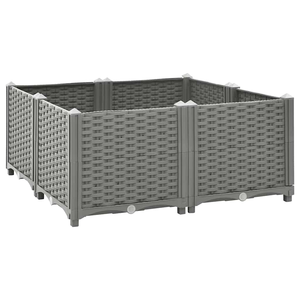 Повдигната леха, 80x80x38 см, полипропилен - VL153303