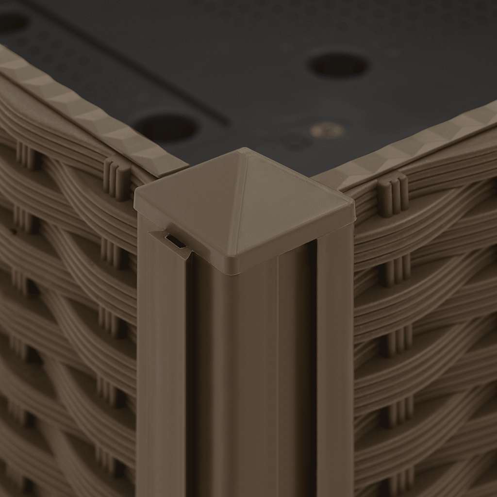 Повдигната леха, 80x80x38 см, полипропилен - VL316523 - Image 6