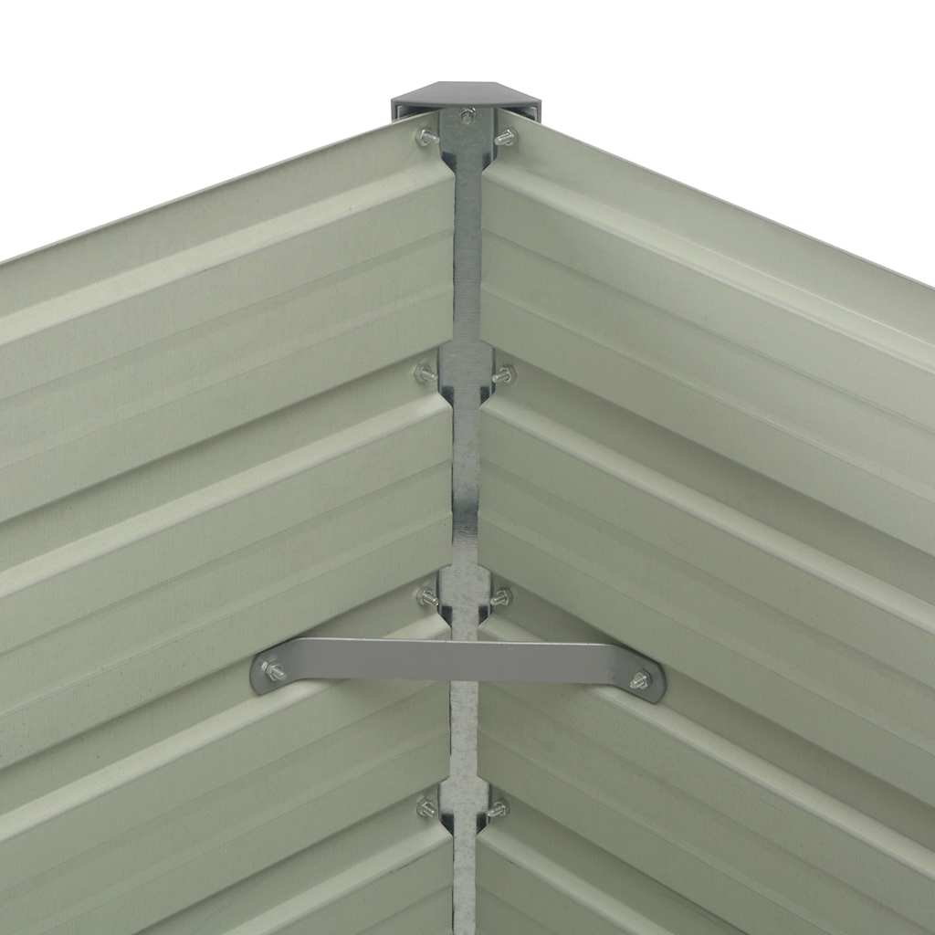 Повдигната леха, антрацит, 100x100x77 см, поцинкована стомана - VL45725 - Thumbnail 10