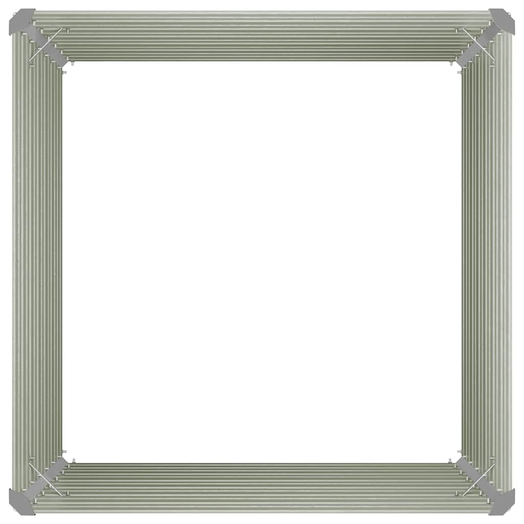 Повдигната леха, антрацит, 100x100x77 см, поцинкована стомана - VL45725 - Thumbnail 9