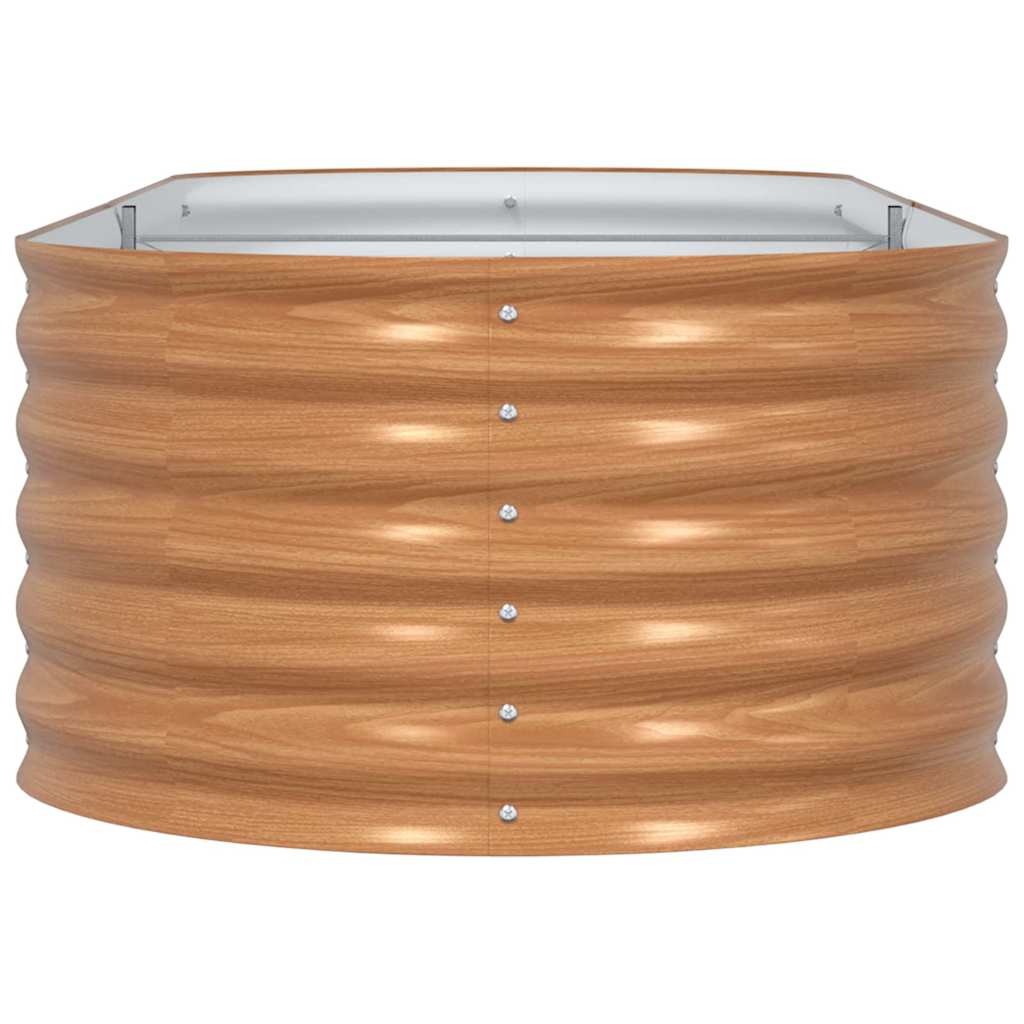 Повдигнато легло Кафяво 240 x 80 x 44 cm Стомана - VL42011332 - Thumbnail 4