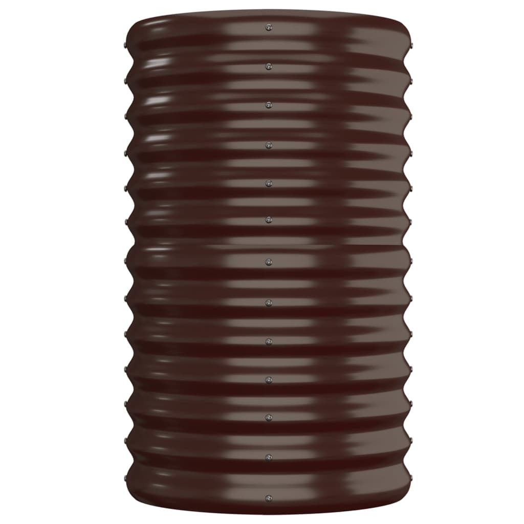 Градинска повдигната леха поцинкована стомана кафяво - VL318895 - Image 4