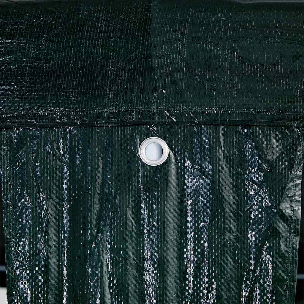 Парти шатър Зелен 800 x 400 x 266 см Полиетилен и стомана - VL42003440 - Thumbnail 8