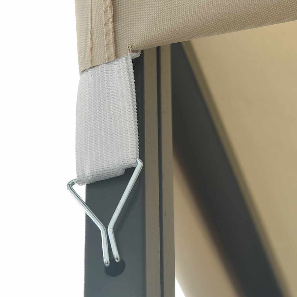 Шатра с LED светещи стрингове, 3х3 м, кремава - VL3070320 - Thumbnail 8