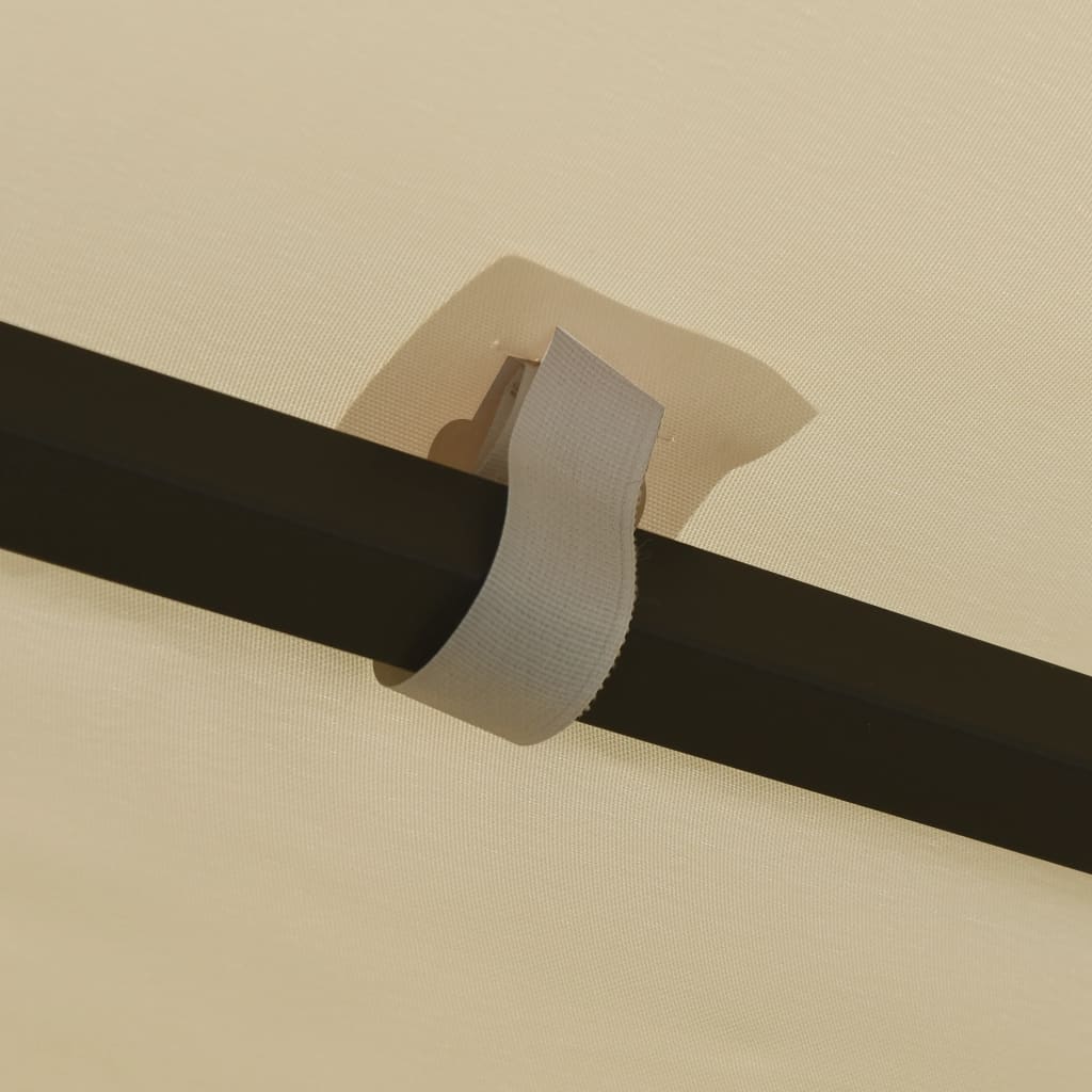 Шатра с LED светещи стрингове, 3х3 м, кремава - VL3070320 - Thumbnail 6