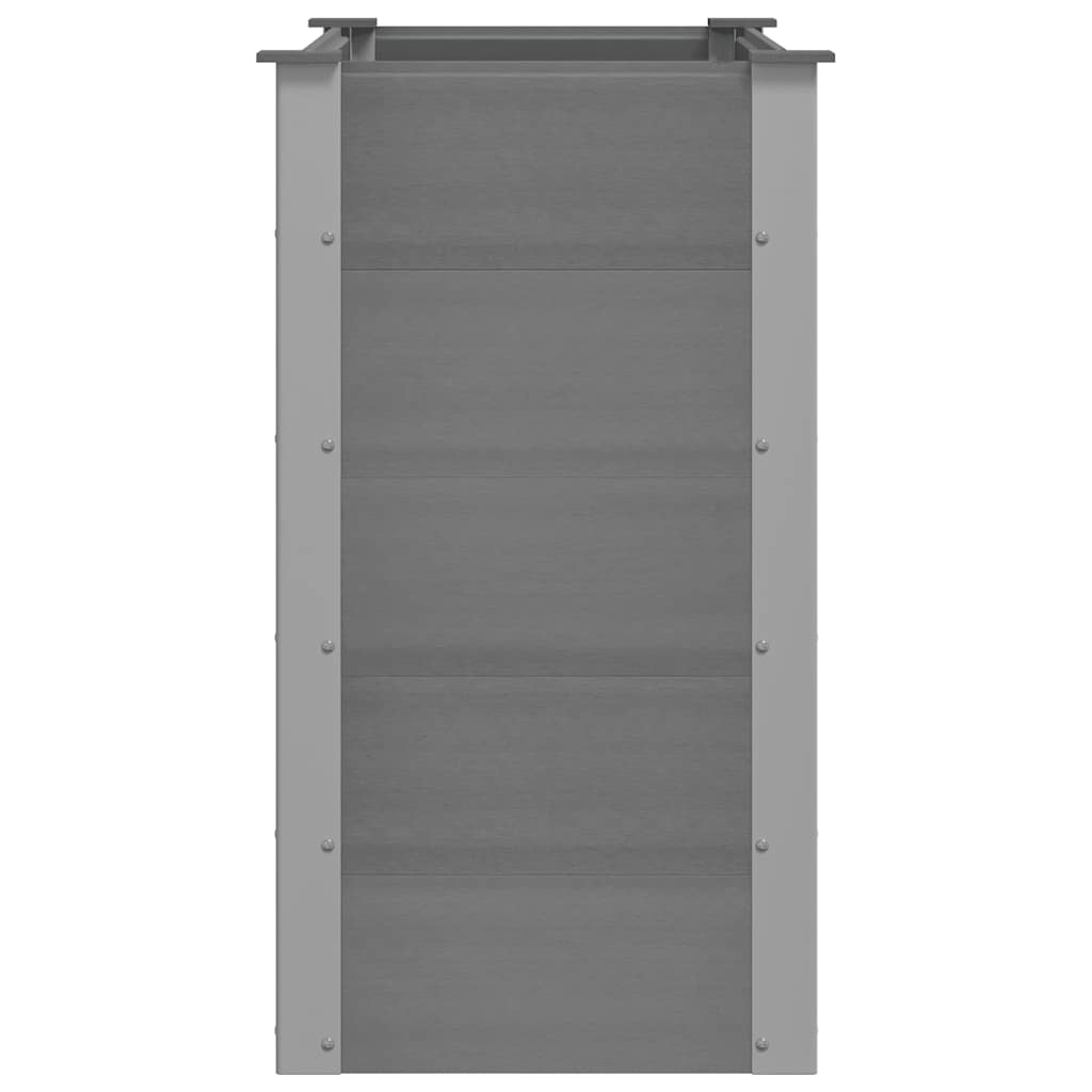 Градинска повдигната леха, WPC, 100x50x91 см, сива - VL43604 - Thumbnail 5