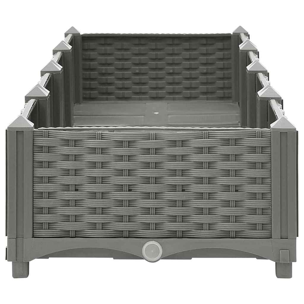 Повдигната леха, 160x40x23 см, полипропилен - VL153292 - Thumbnail 5