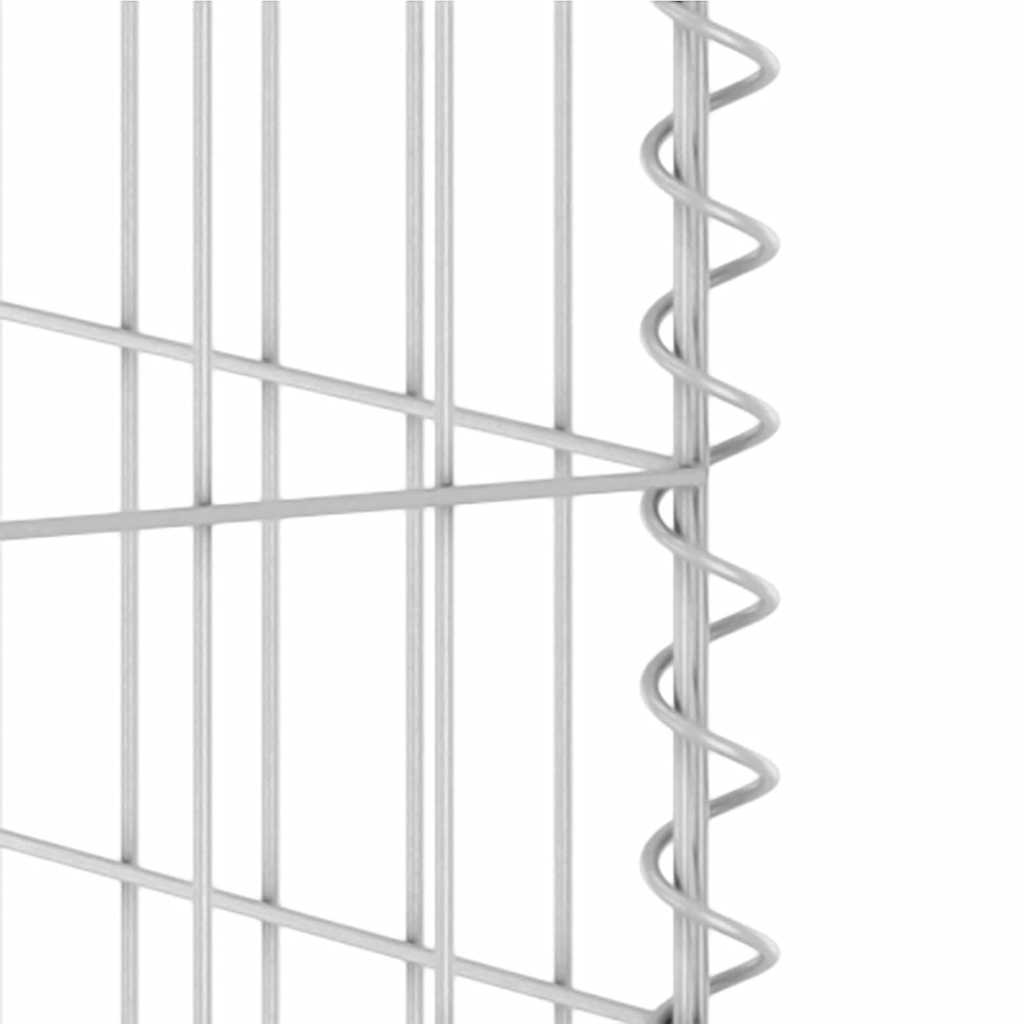 Габионна стена за контейнери поцинкована стомана 325x100x110 см - VL151301 - Thumbnail 7