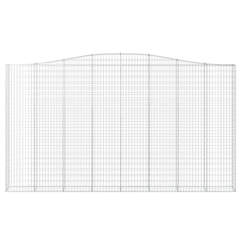 Габионни кошници арка 2 бр 400x30x220/240 см поцинковано желязо - VL3145904 - Thumbnail 4