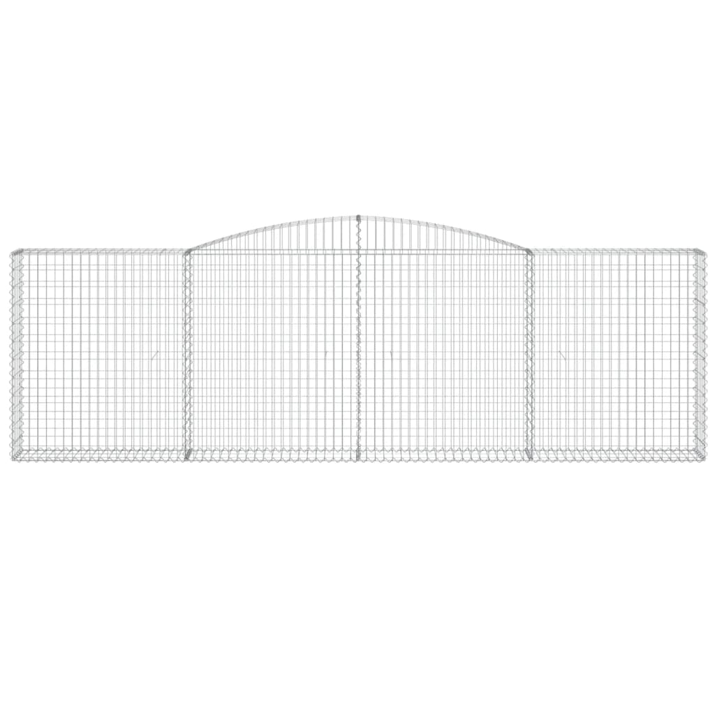 Габионни кошници арка 8 бр 400x30x120/140 см поцинковано желязо - VL3146885 - Image 4