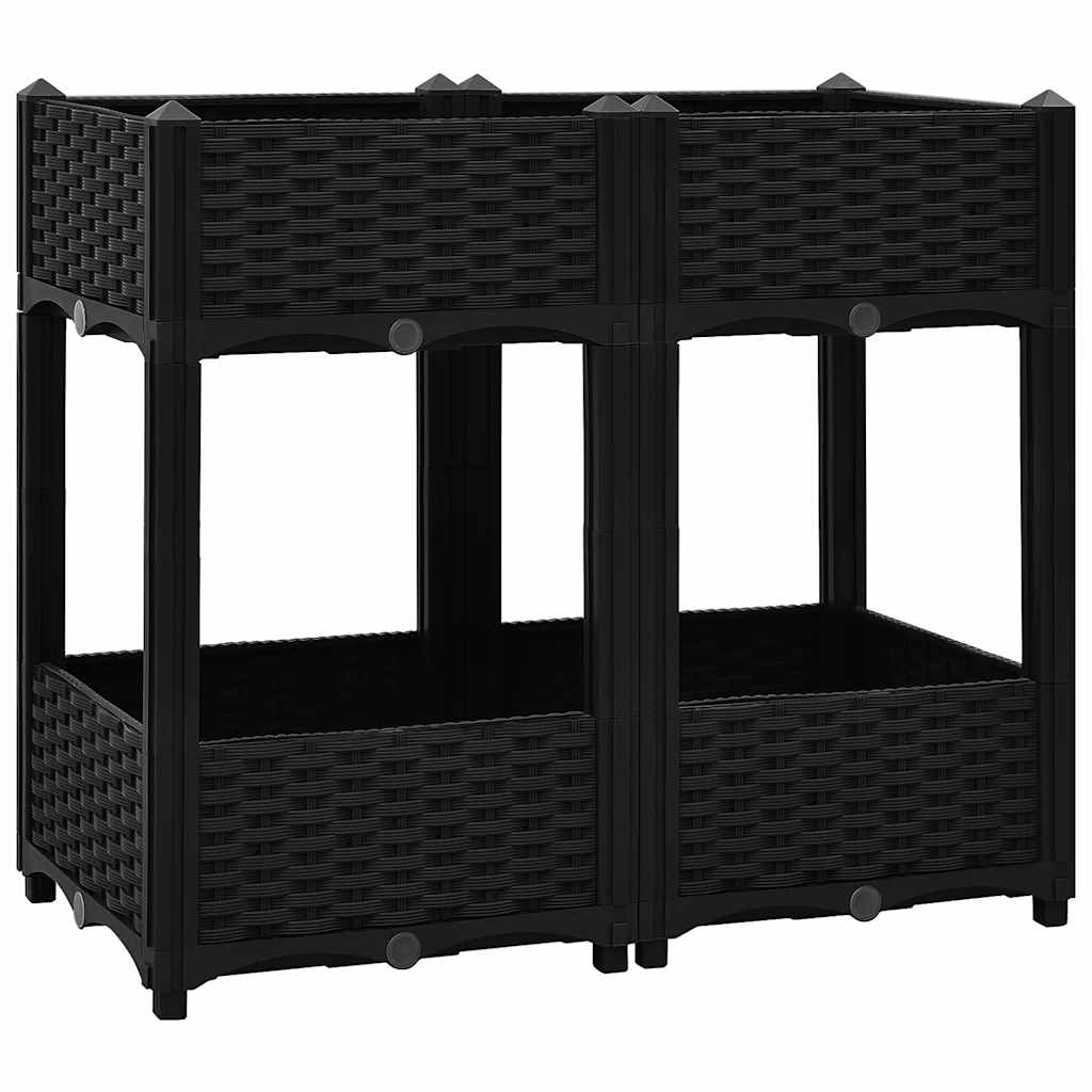 Повдигната леха, 80x40x71 см, полипропилен - VL316535 - Image 2