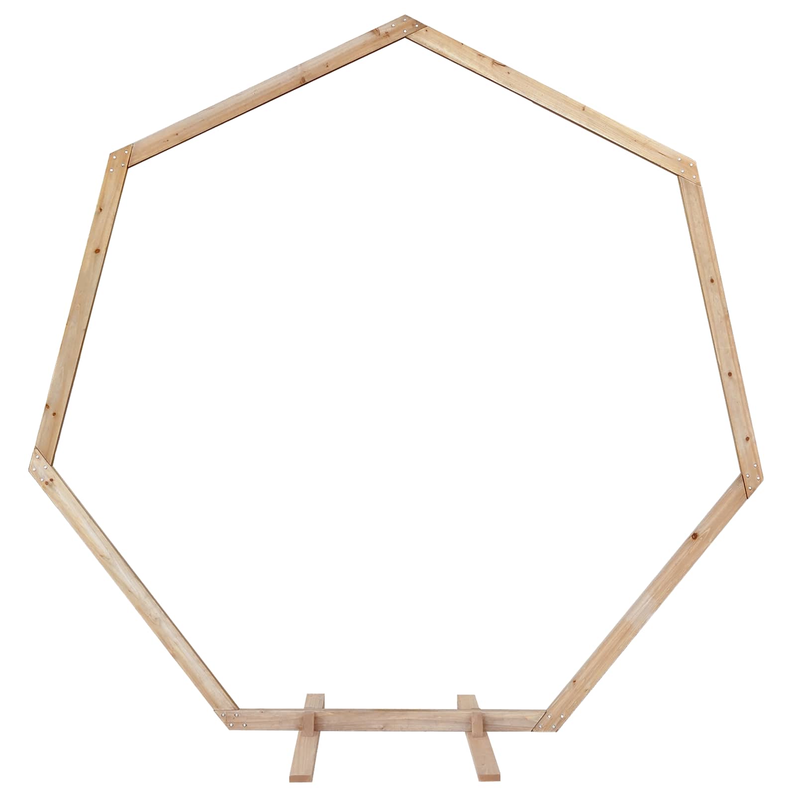 Сватбена арка Светло кафяво 221 x 92 x 216 см Солиден бор - Thumbnail 2