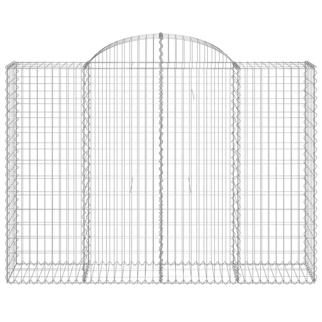 Габионни кошници арка 5 бр 200x50x140/160 см поцинковано желязо - VL3146365 - Image 4