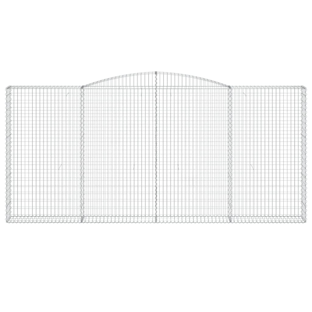 Габионни кошници арка 5 бр 400x30x180/200 см поцинковано желязо - VL3146921 - Image 4