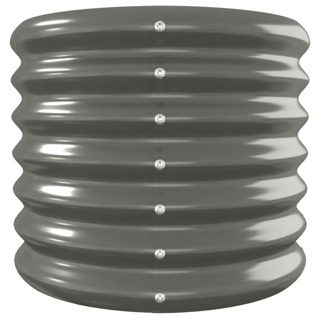 Градинска повдигната леха поцинкована стомана сиво - VL318879 - Image 4