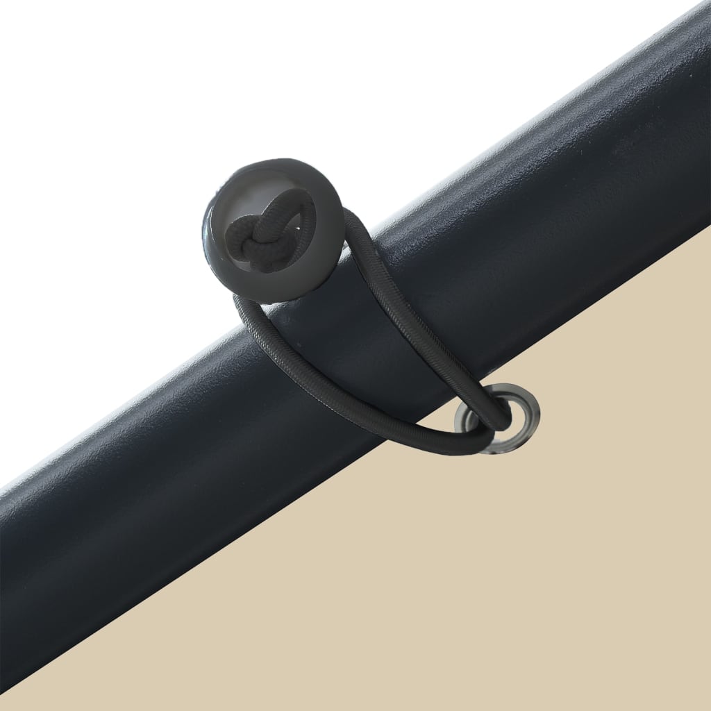 Навес беседка бежов 3x3 м стомана и текстил - VL362451 - Thumbnail 6