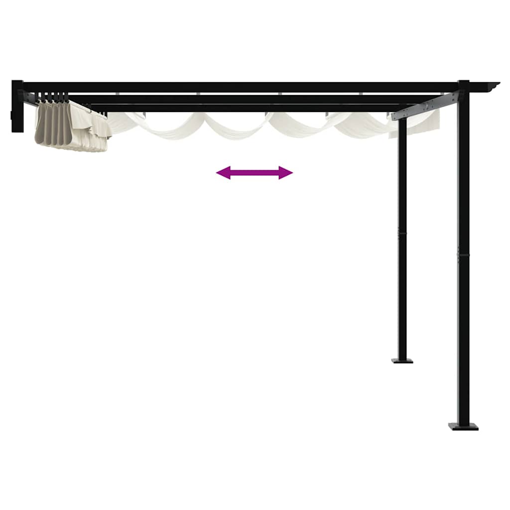 Шатра Крем 300 x 300 x 200 cm Полиестер - VL4003971 - Thumbnail 9