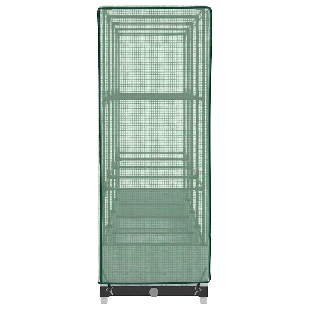 Повдигнато легло с оранжерия калъф, ратанов вид, 160x40x123 см - VL4015840 - Thumbnail 5