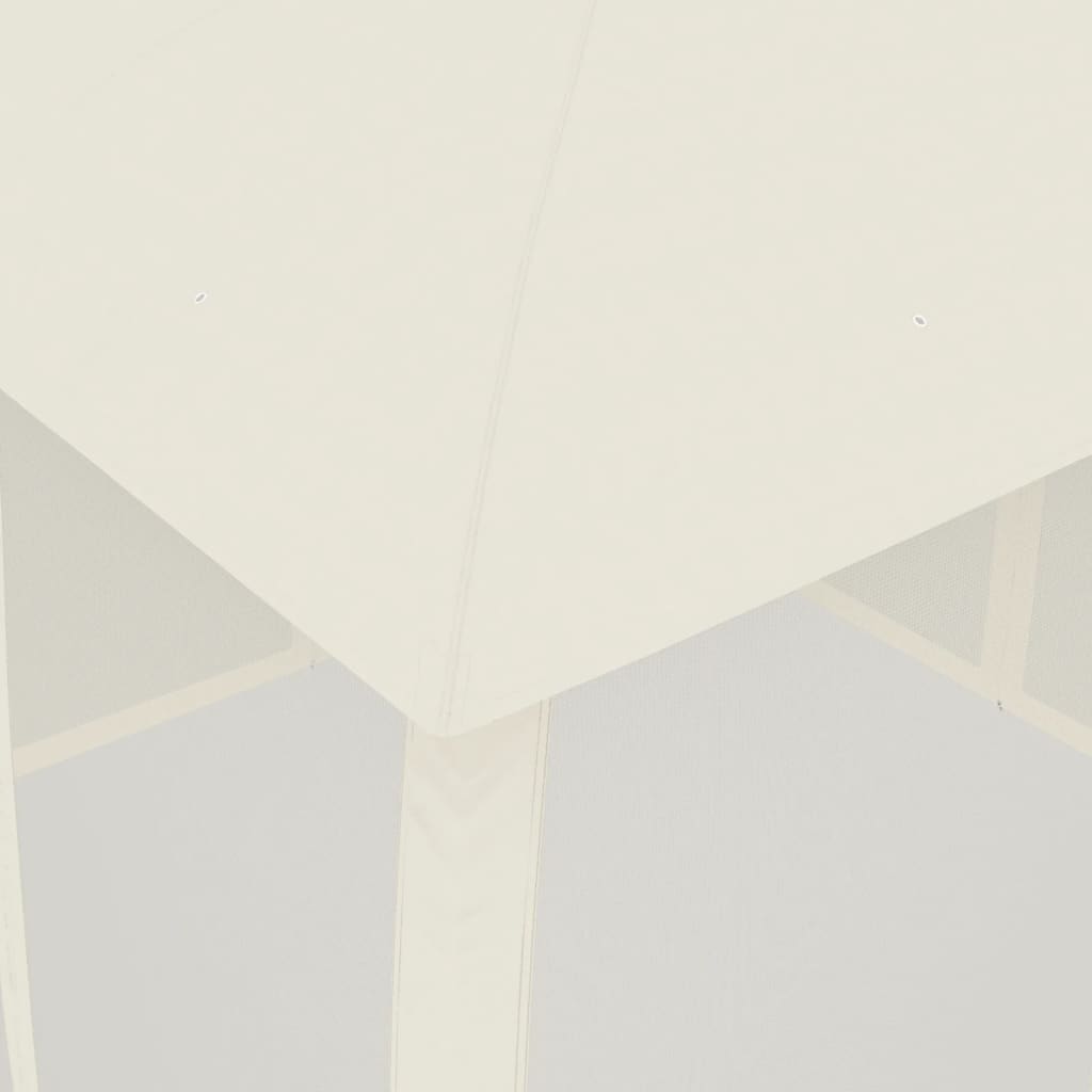 Шатра двоен покрив и мрежести стени кремав 2,93x2,93 м стомана - VL368448 - Thumbnail 7