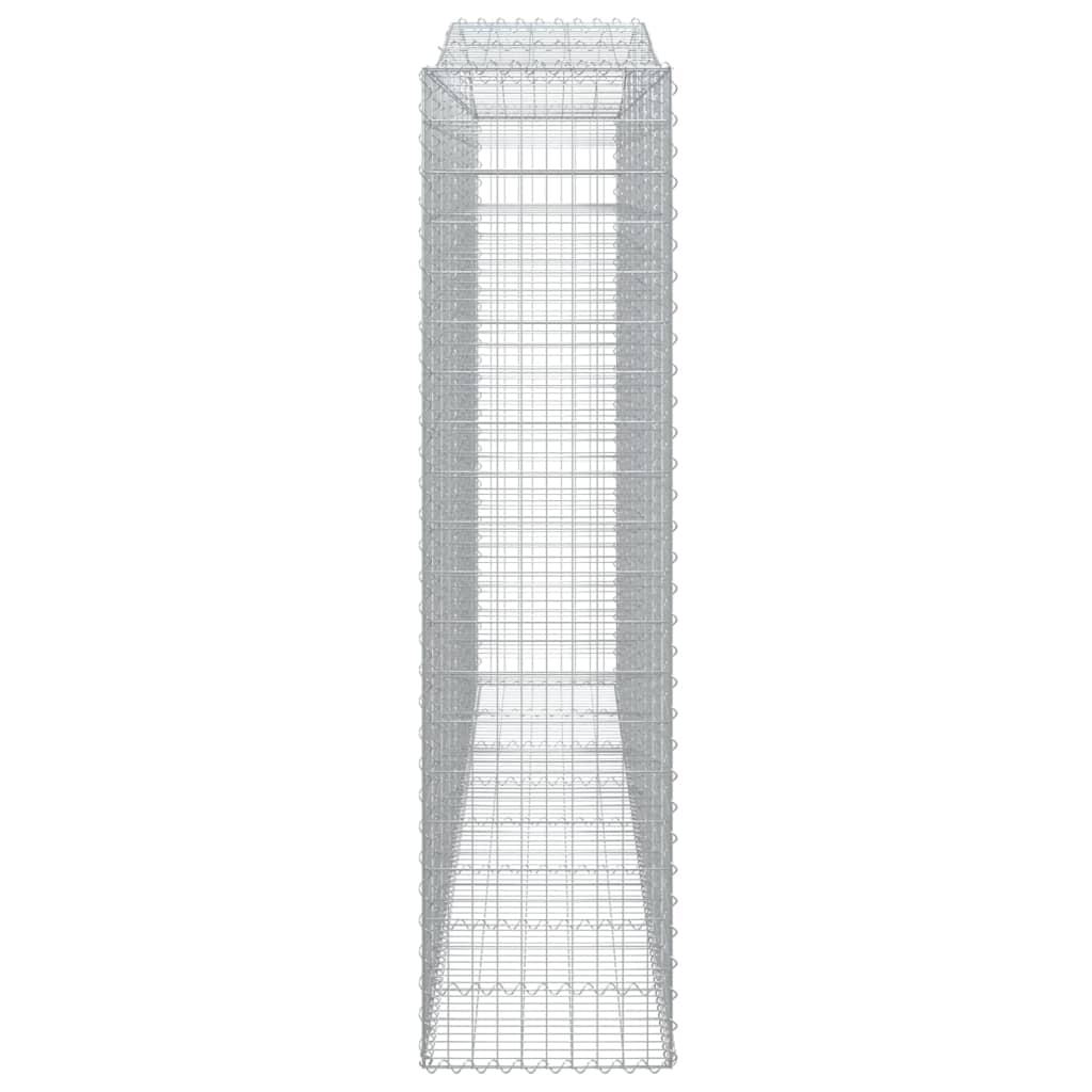 Дъговидна габионна кошница 400x50x200/220 см поцинковано желязо - VL153420 - Thumbnail 4