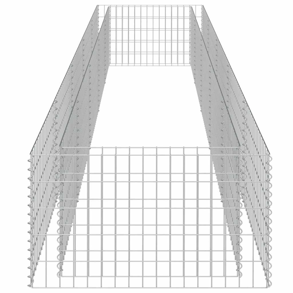 Габион повдигната леха, поцинкована стомана, 450x90x50 cм - VL143553 - Image 6
