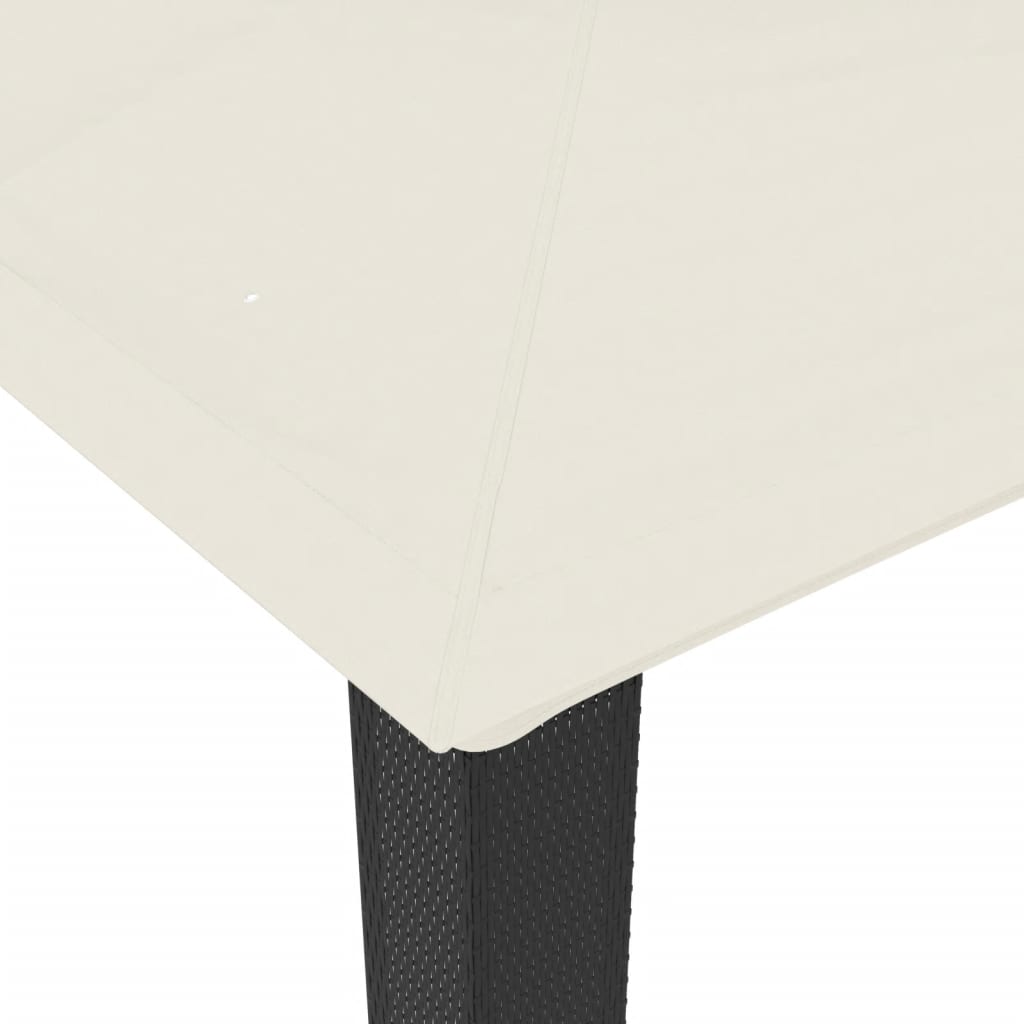 Шатра с двоен покрив, кремава, 3,94x2,96 м, стомана - VL368446 - Thumbnail 6