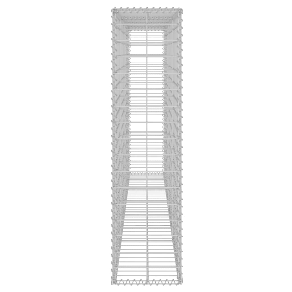 Габионна стена с капаци, поцинкована стомана, 200х20х85 см - VL143580 - Thumbnail 6