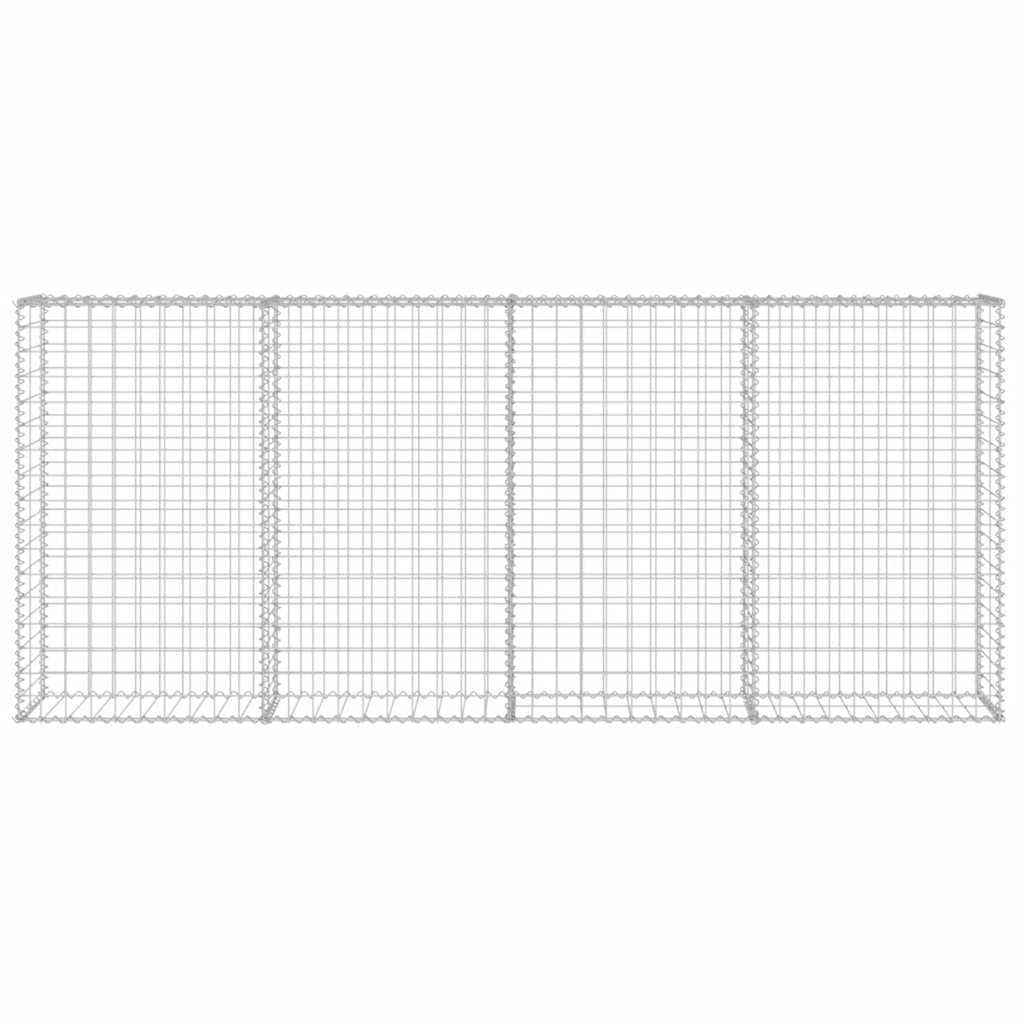 Габионна стена с капаци, поцинкована стомана, 200х20х85 см - VL143580 - Thumbnail 5