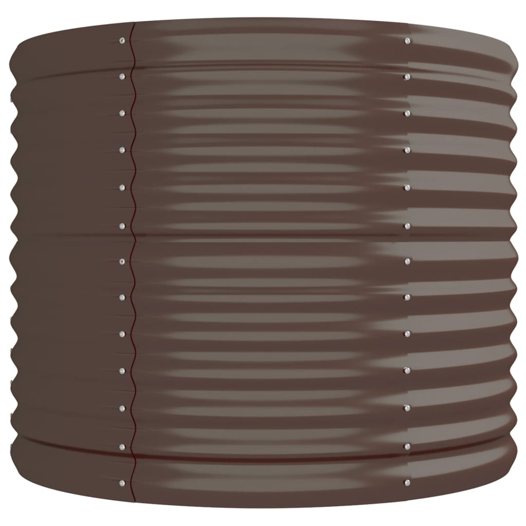 Градинска повдигната леха поцинкована стомана кафяво - VL318960 - Image 4