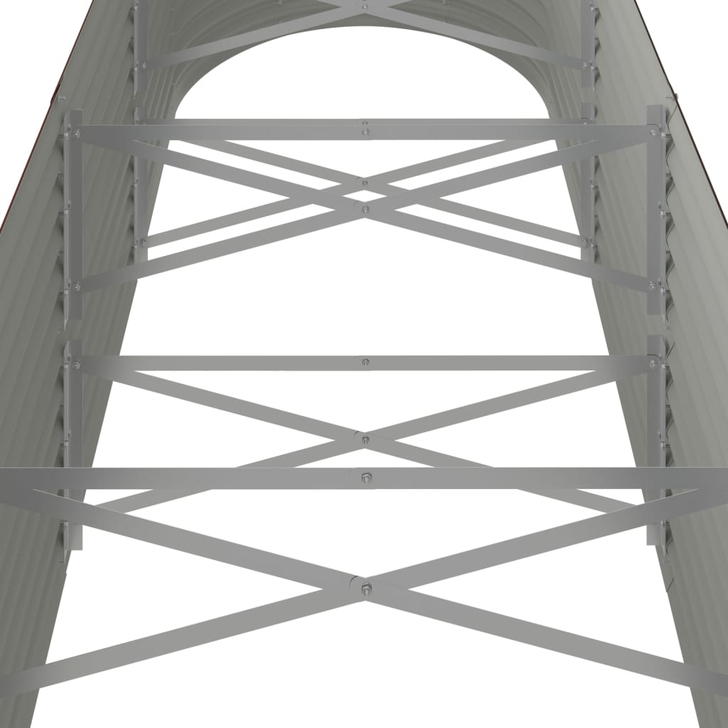 Градинска повдигната леха поцинкована стомана кафяво - VL318960 - Image 5