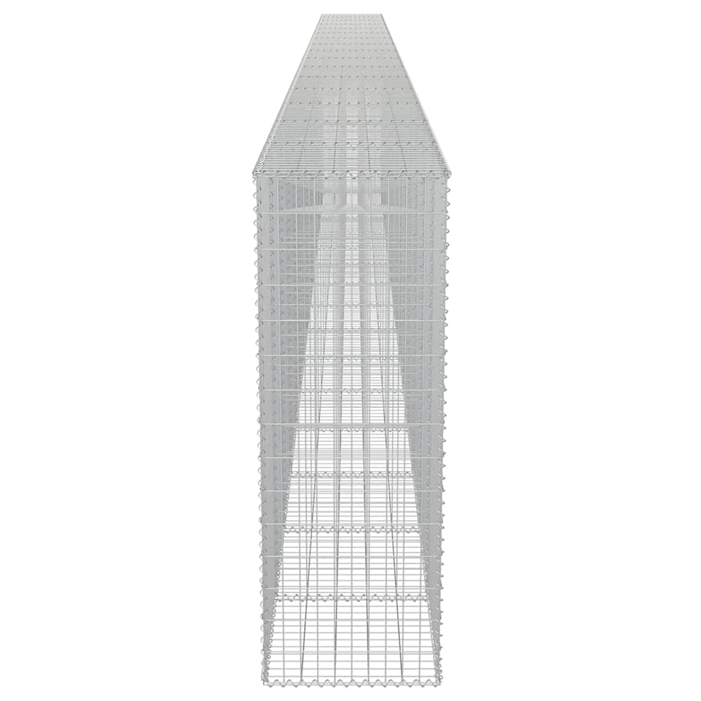 Габионна стена с капаци, поцинкована стомана, 900x50x150 см - VL143589 - Thumbnail 6