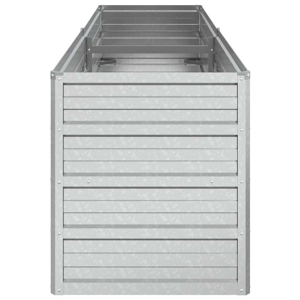 Повдигната градинска леха, 160x40x45 см, стомана, сребриста - VL316895 - Thumbnail 5