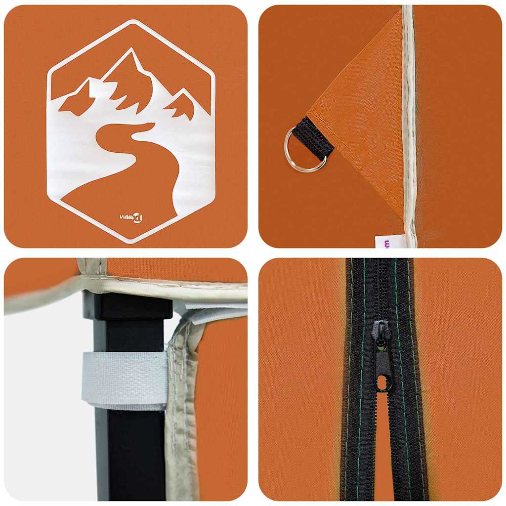 Шатър Оранжево 243 x 243 x 251 см текстил - VL42007382 - Image 6