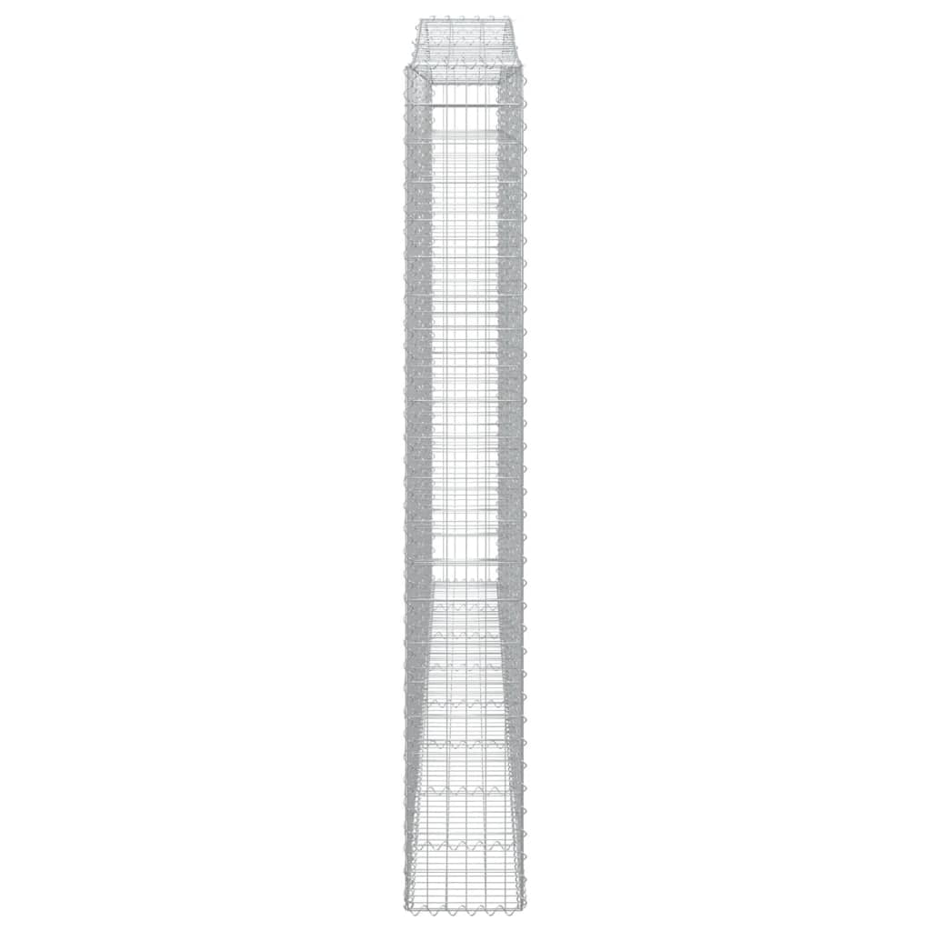 Дъговидна габионна кошница 400x30x220/240 см поцинковано желязо - VL153411 - Thumbnail 4