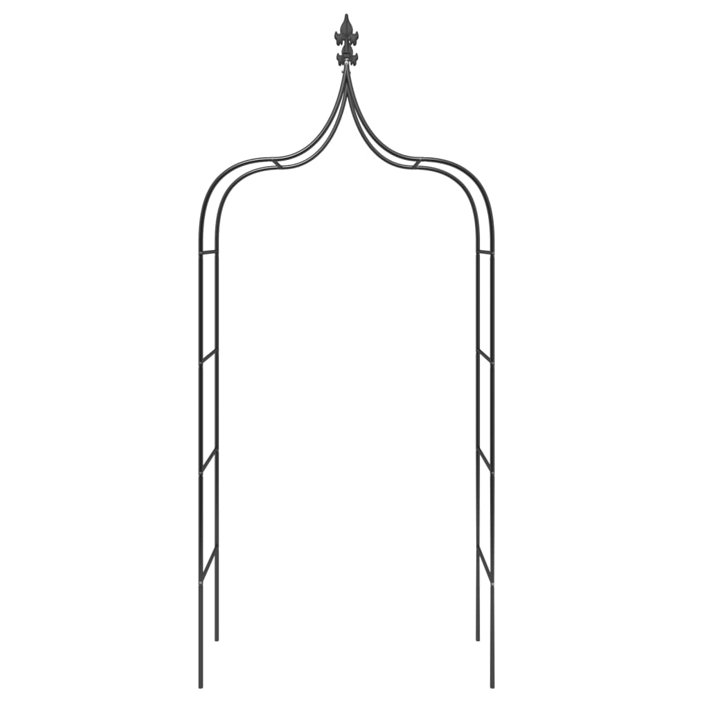 Градински арки, 2 бр, черни, 120x38x260 см, стомана - Thumbnail 4