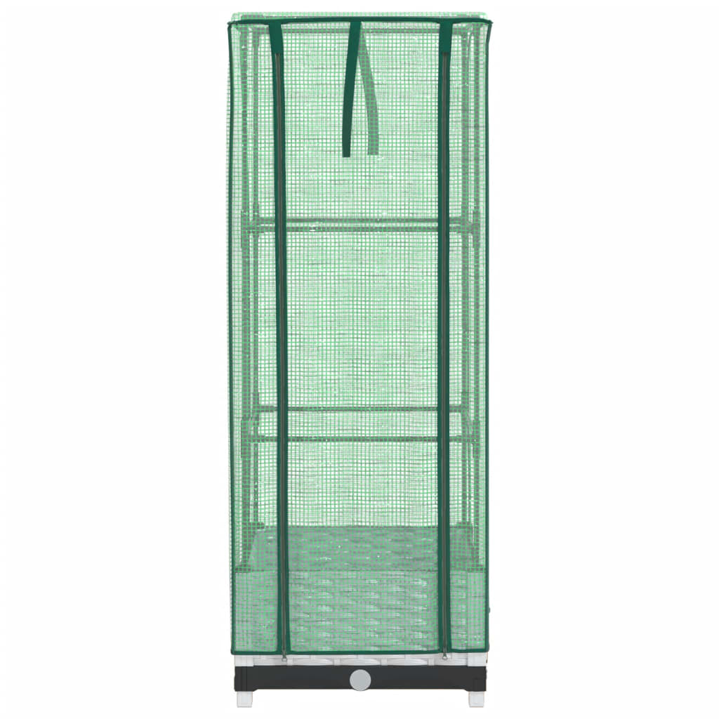 Повдигнато легло с оранжерия калъф, ратанов вид, 40x40x123 см - VL4015837 - Thumbnail 4