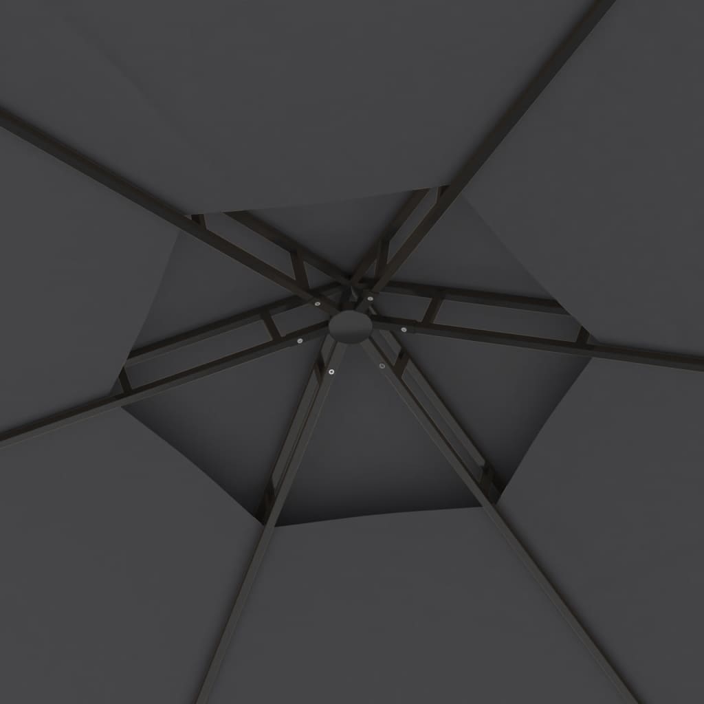 Беседка със странични стени, 3,1x2,7 м, антрацит - VL313933 - Thumbnail 5